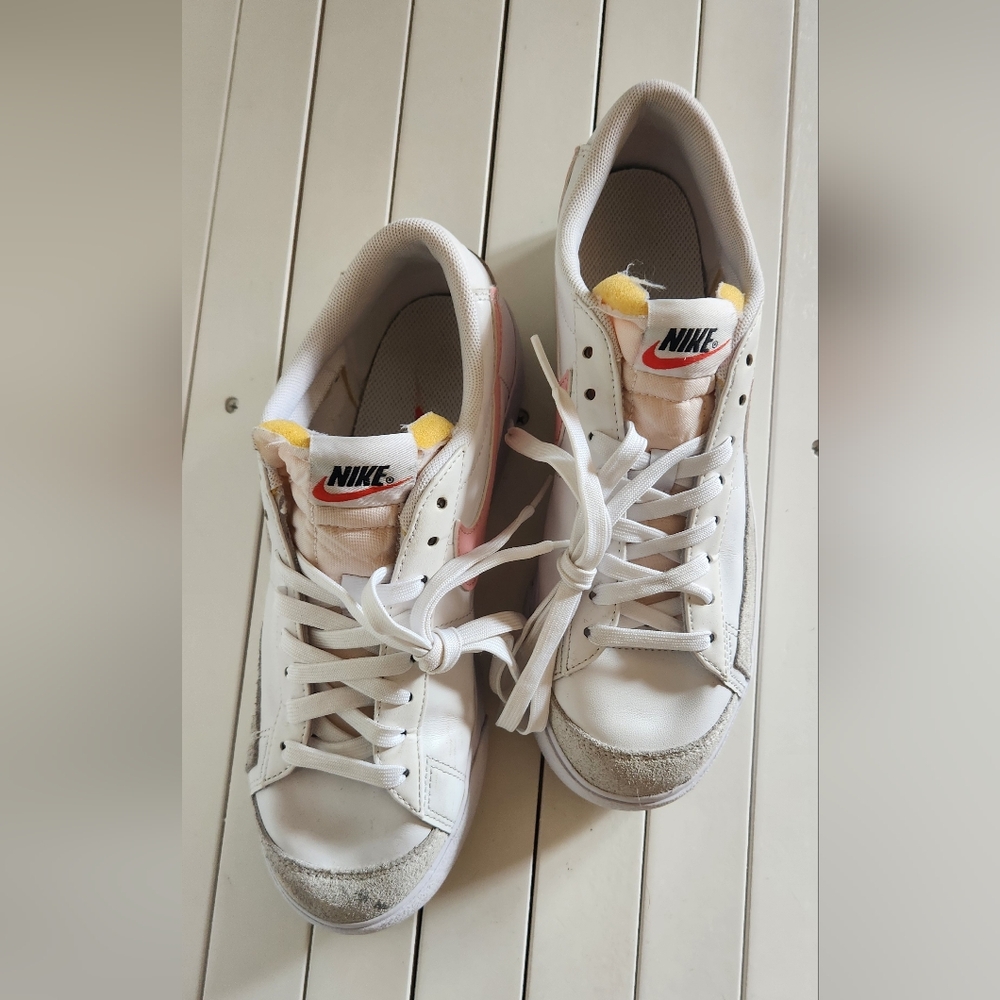 Nike Blazer Low Platform White Pink Glaze Tenis Zapatillas US 8